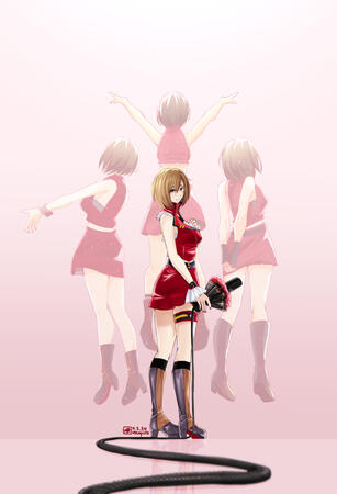 fanart made to celebrate the 20th anniversary of the VOCALOID character, MEIKO
